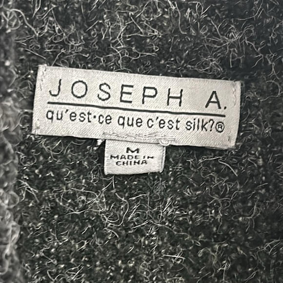 Joseph A green/black check print oversized open long soft cardigan size M - Picture 2 of 6